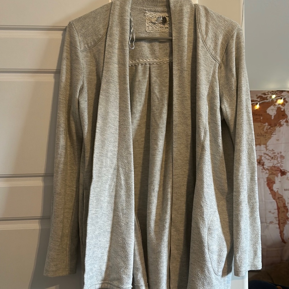 Cupio creme tab cardigan